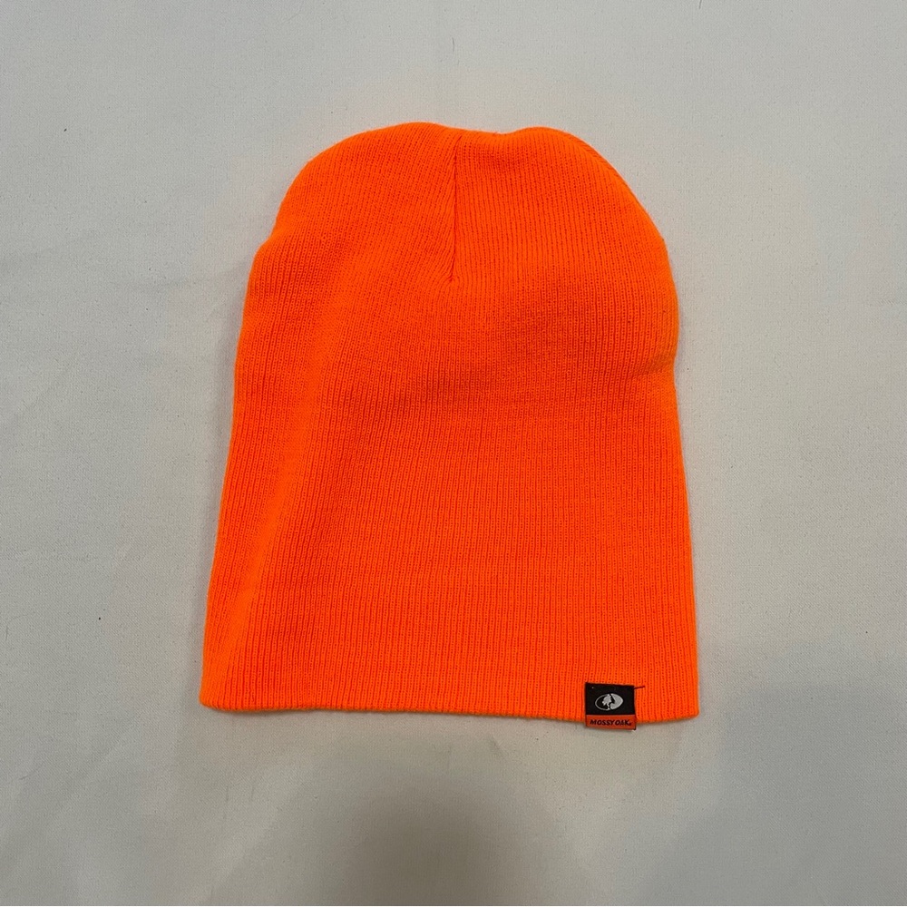Mossy Oak Blaze Orange Knit Beanie Hunting Hat One Size Men's/Women's